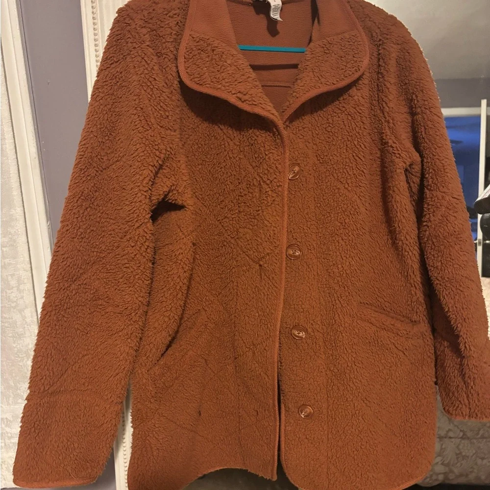 Rust Teddy Jacket - Picture 1 of 4